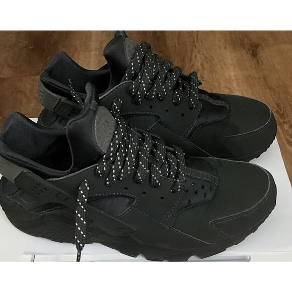 Nike Mens Air Huarache| Gray/Black Casual Shoes Sneakersl Size 8 main image 4